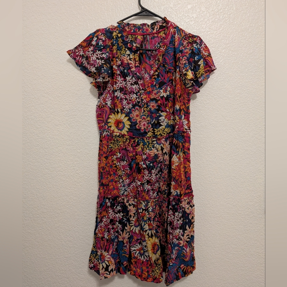 Anthropologie Floral Multicolor Dress